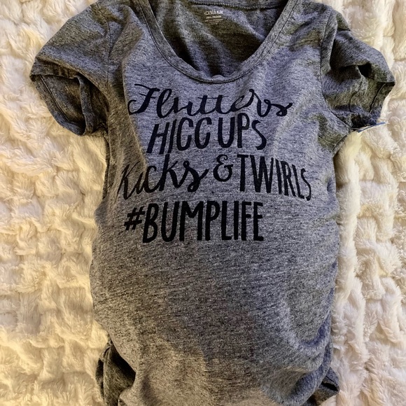 🔥HP🔥Koala Kik sz S/M maternity tee shirt heather gray grey graphic tee - Picture 2 of 3